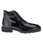 Belvedere Terme Hornback & Calfskin Boots Black