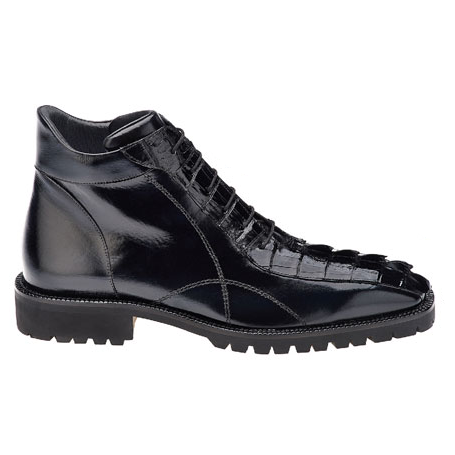 Belvedere Terme Hornback & Calfskin Boots Black