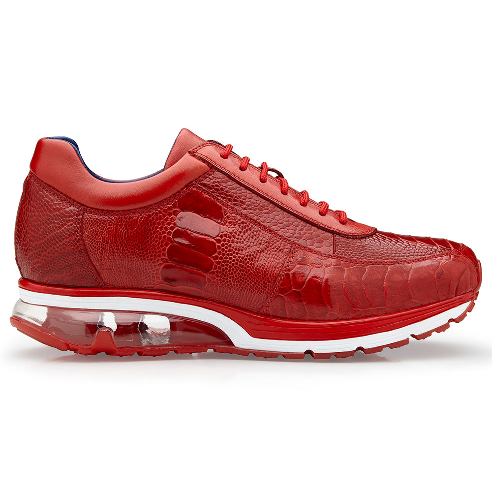 Belvedere Todd Ostrich Sneakers Red