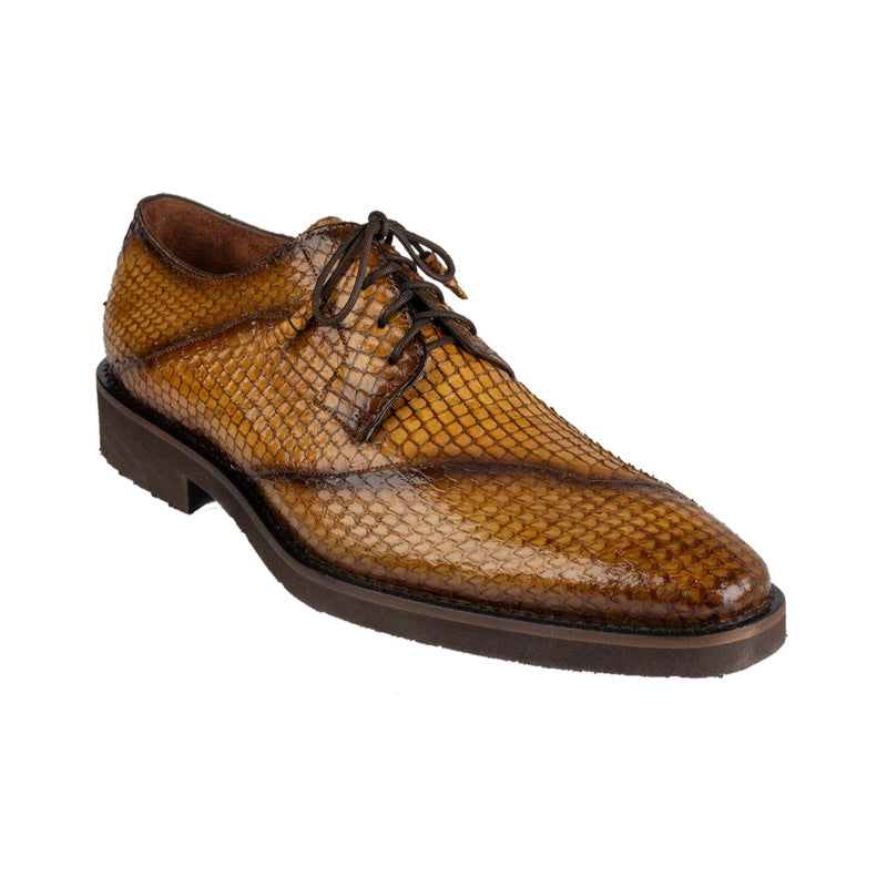 Belvedere Tony Snake Skin Shoes Antique Almond