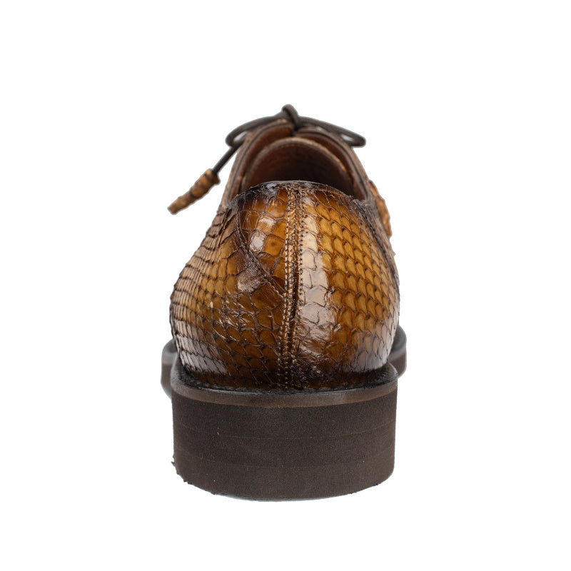 Belvedere Tony Snake Skin Shoes Antique Almond