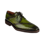 Belvedere Tony Snake Skin Shoes Antique Emerald
