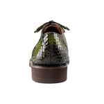 Belvedere Tony Snake Skin Shoes Antique Emerald