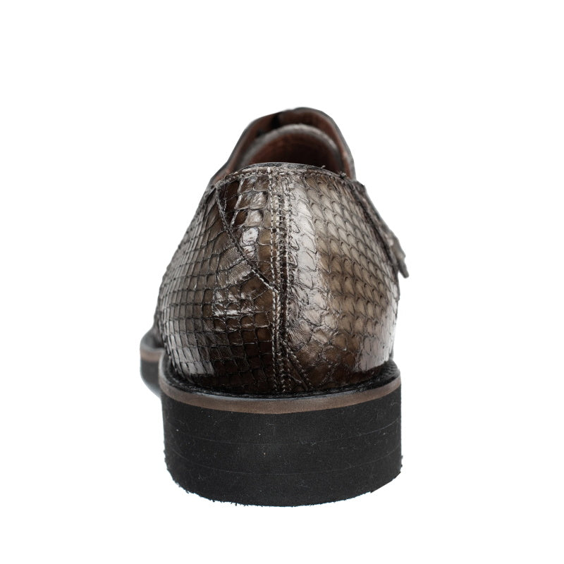 Belvedere Tony Snake Skin Shoes Antique Gray