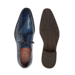 Belvedere Tony Snake Skin Shoes Antique Ocean