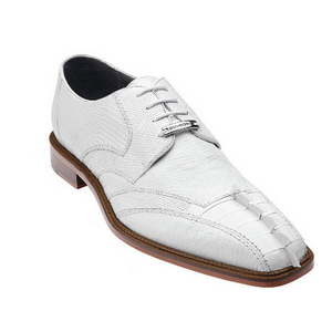 Belvedere Topo Hornback & Lizard Shoes White