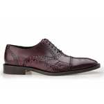 Belvedere Torino Alligator & Calfskin Oxfords Antique Wine