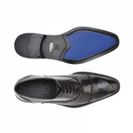 Belvedere Torino Alligator & Calfskin Oxfords Black