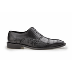 Belvedere Torino Alligator & Calfskin Oxfords Black