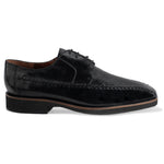 Belvedere Tyson Ostrich Leg & Calfskin Shoes Black