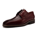 Belvedere Tyson Ostrich Leg & Calfskin Shoes Burgundy