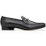 Belvedere Udine Genuine Caiman / Lizard Loafers Black
