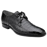 Belvedere Umberto Crocodile Shoes Black