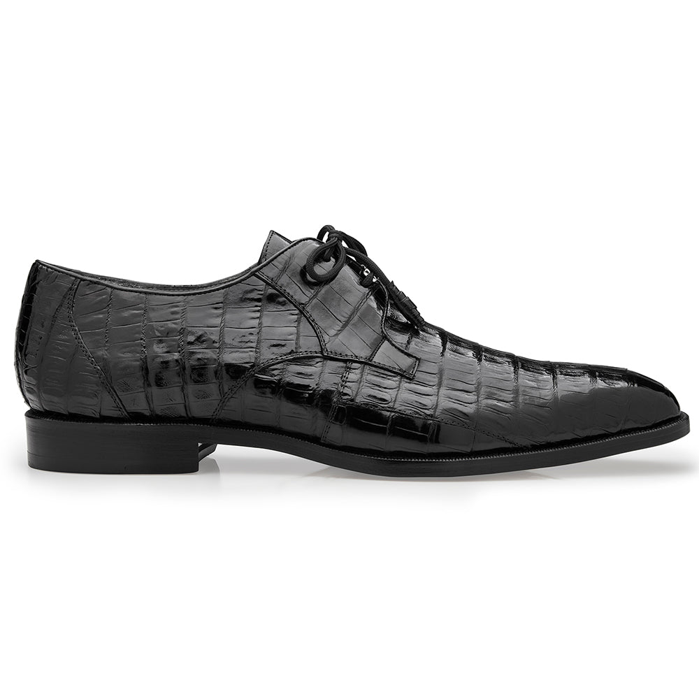 Belvedere Umberto Crocodile Shoes Black