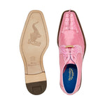 Belvedere Valter Caiman Crocodile & Lizard Shoes Rose Pink (1480)