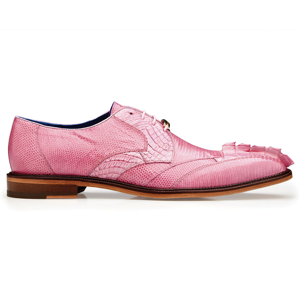 Belvedere Valter Caiman Crocodile & Lizard Shoes Rose Pink