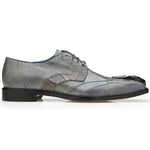 Belvedere Valter Genuine Caiman Crocodile / Lizard Shoes Gray