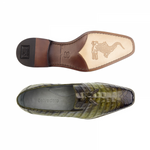 Belvedere Victorio Crocodile Tassel Loafers Emerald Forest