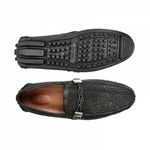 Belvedere Zante Shark Driving Loafers Black