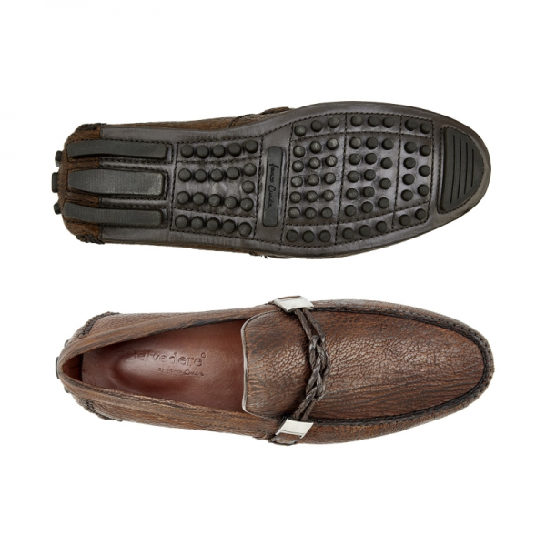 Belvedere Zante Shark Driving Loafers Tobacco
