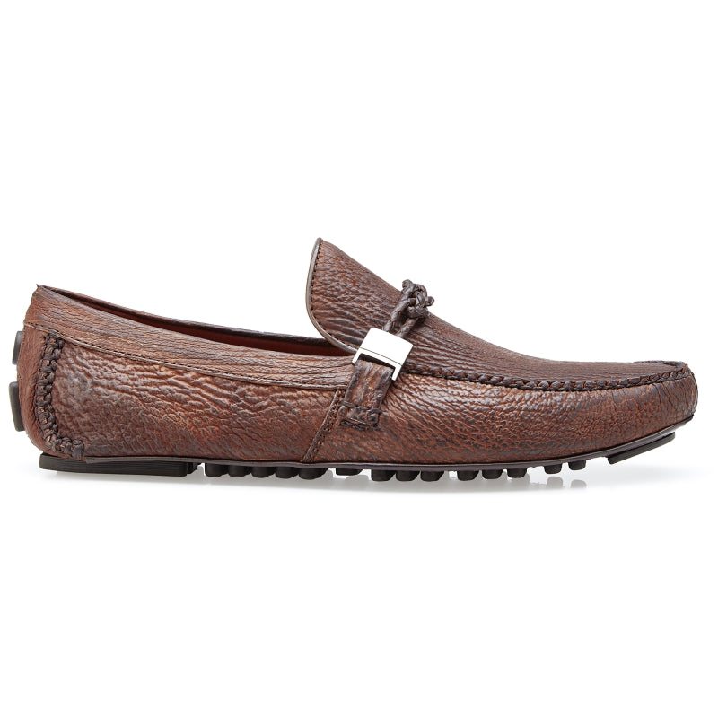 Belvedere Zante Shark Driving Loafers Tobacco