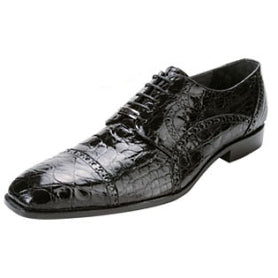 Belvedere Shoes Lupo Cap-Toe Crocodile Oxford