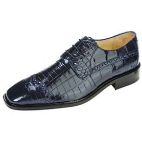 Belvedere Shoes Mela Cap-Toe Crocodile Oxford