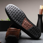 Handsewn Shoe Co. Croco Bit Driver Brown