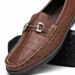 Handsewn Shoe Co. Croco Bit Driver Brown