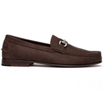 Handsewn Shoe Co. Nubuck Bit Loafers Dark Brown