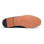 Handsewn Shoe Co. Nubuck Bit Loafers Navy