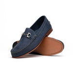 Handsewn Shoe Co. Nubuck Bit Loafers Navy