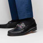 Handsewn Shoe Co. Bit Stripe Loafer Black