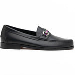 Handsewn Shoe Bit Stripe Loafer Black