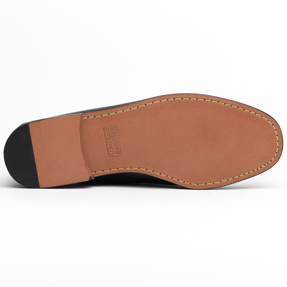 Handsewn Shoe Co. Bit Stripe Loafer Black