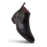 Mezlan Blackmore Crocodile Dress Boots Black (4715-F)