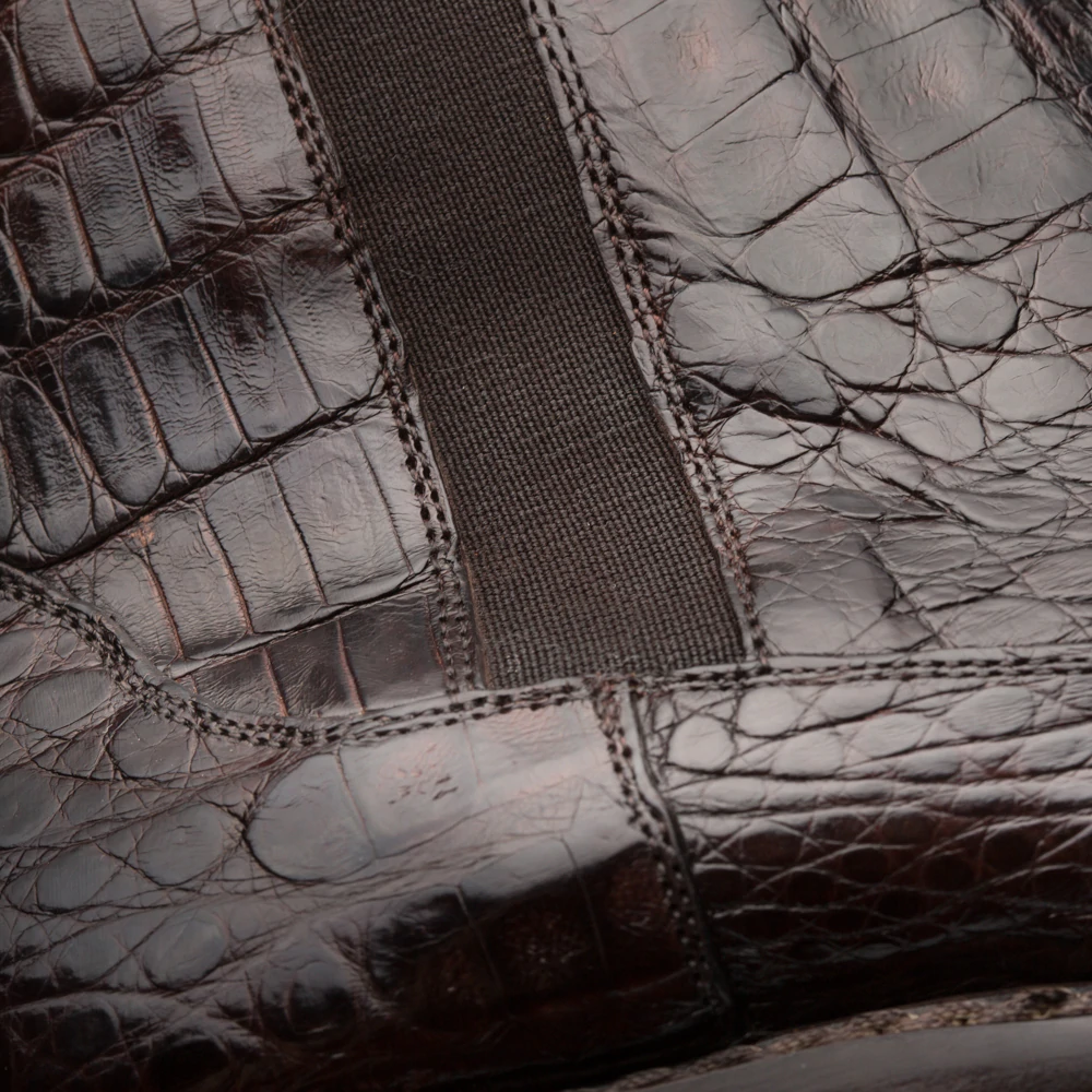 Mezlan Blackmore Crocodile Dress Boots Brown (4715-F)