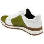 Belvedere Blake Ostrich Sneakers Lime / White (33629)