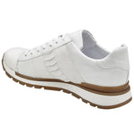 Belvedere Blake Ostrich Sneakers White (33629)