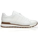 Belvedere Blake Ostrich Sneakers White