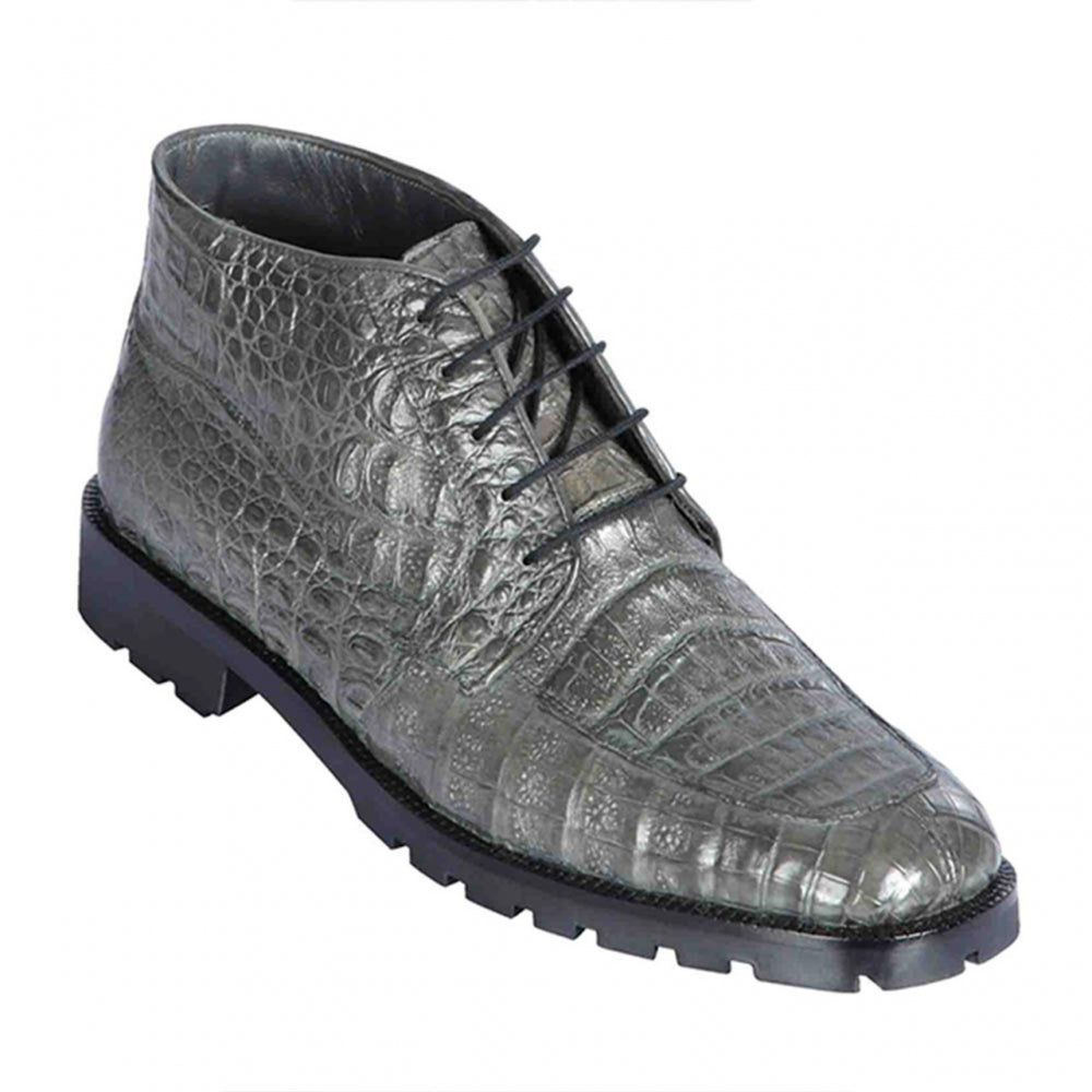 Los Altos Caiman Belly Boots Grey