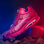 Belvedere Rexy Hornback Crocodile and Calfskin Sneakers Red