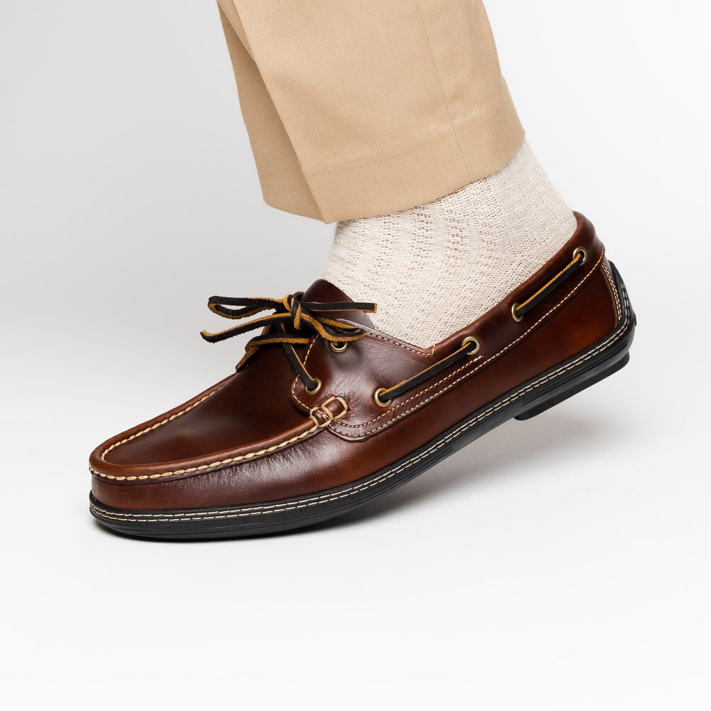Handsewn Shoe Co. Boat Driver Dark Brown