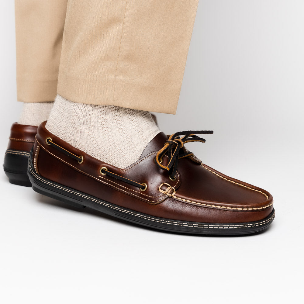 Handsewn Shoe Co. Boat Driver Dark Brown