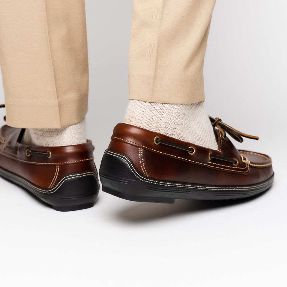 Handsewn Shoe Co. Boat Driver Dark Brown