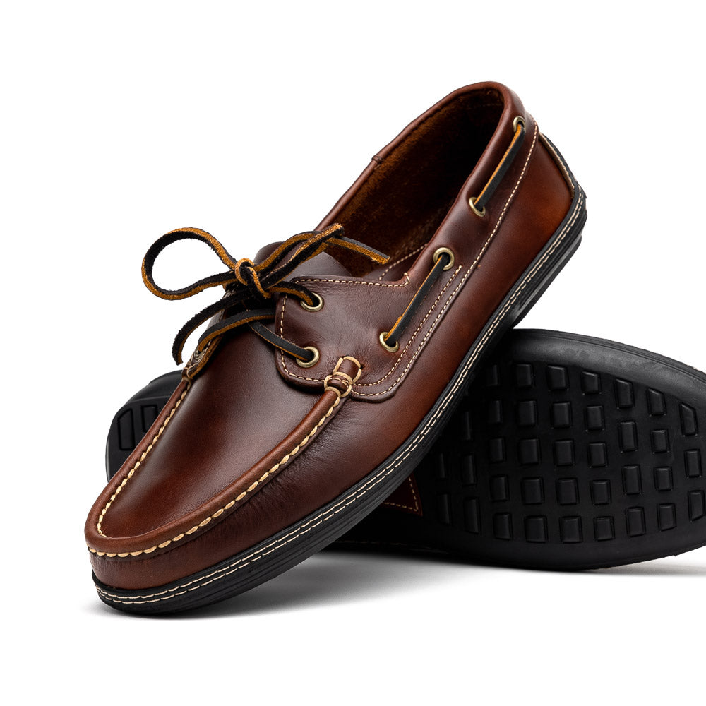 Handsewn Shoe Co. Boat Driver Dark Brown