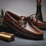 Handsewn Shoe Co. Boat Driver Dark Brown