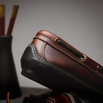 Handsewn Shoe Co. Boat Driver Dark Brown