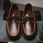 Handsewn Shoe Co. Boat Driver Dark Brown