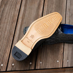 Belvedere Bolero Genuine Ostrich Shoes Gray (R43)